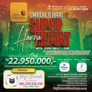 Paket Umroh Hemat Maret 2020 Surabaya