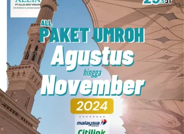 Paket Umroh 25 jt-an Agustus-November 2024 Surabaya