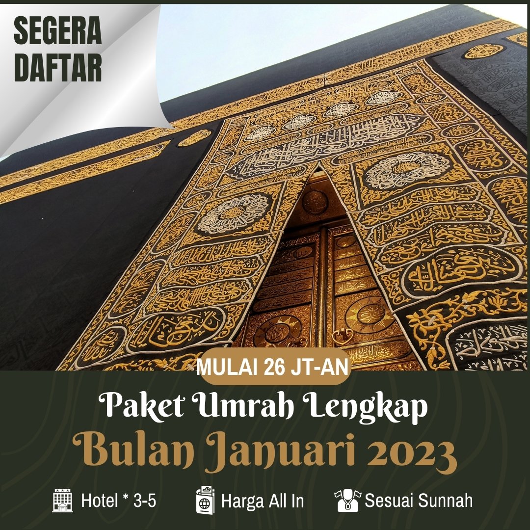 Paket Umrah Lengkap Januari 2023 Surabaya