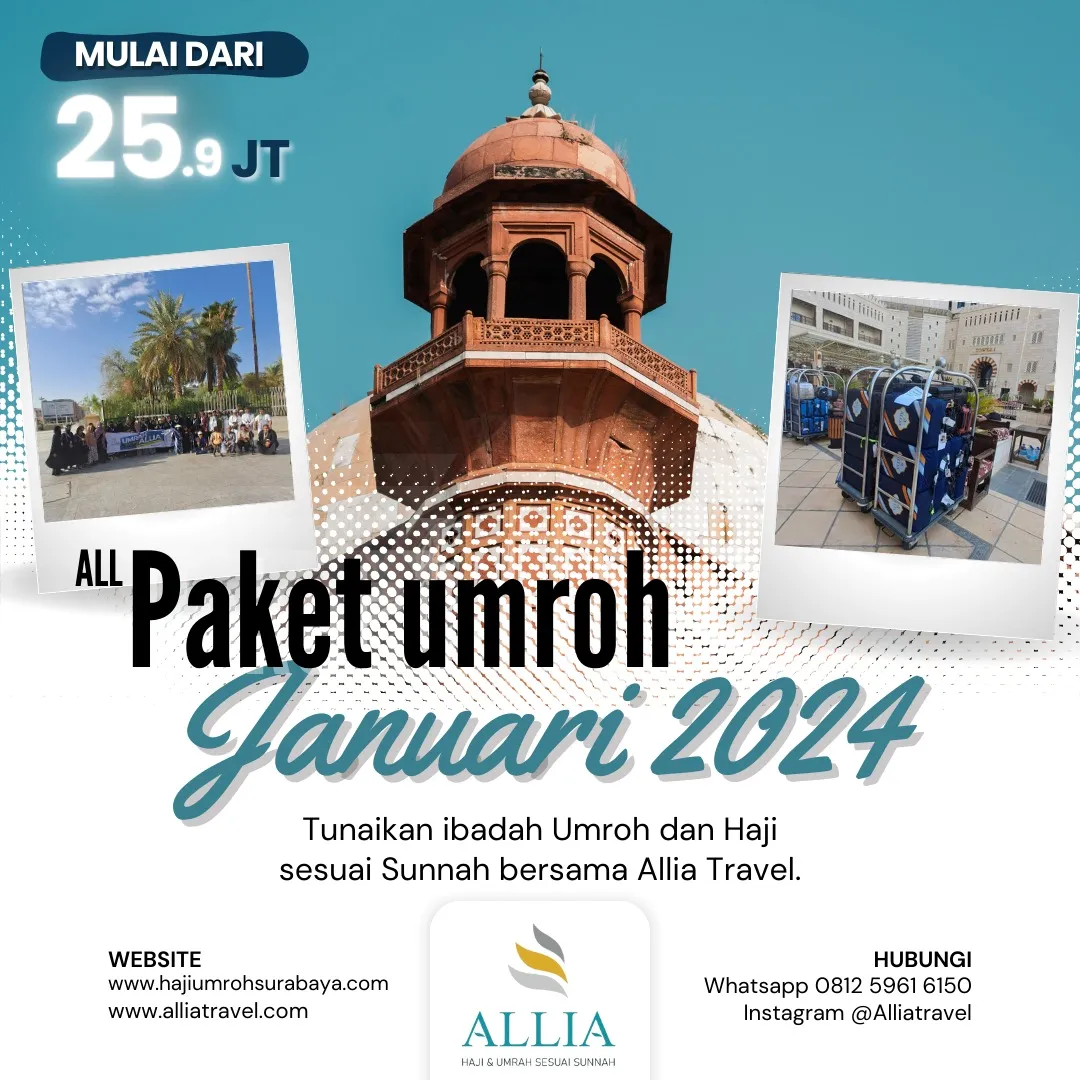 Paket Umroh Januari 2024 Surabaya