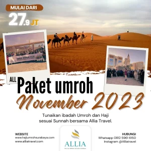 Paket Umroh November 2023 Surabaya